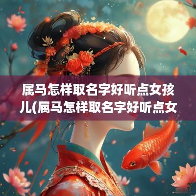 属马怎样取名字好听点女孩儿(属马怎样取名字好听点女孩)