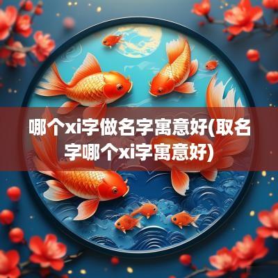 哪个xi字做名字寓意好(取名字哪个xi字寓意好)