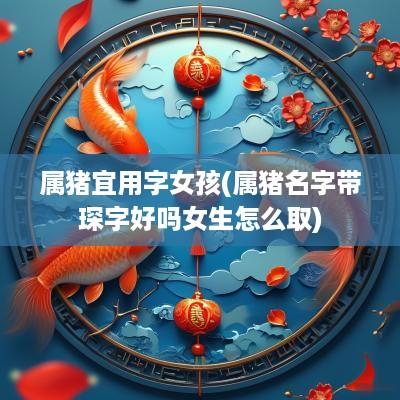 属猪宜用字女孩(属猪名字带琛字好吗女生怎么取)