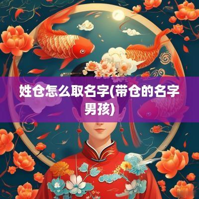 姓仓怎么取名字(带仓的名字男孩)