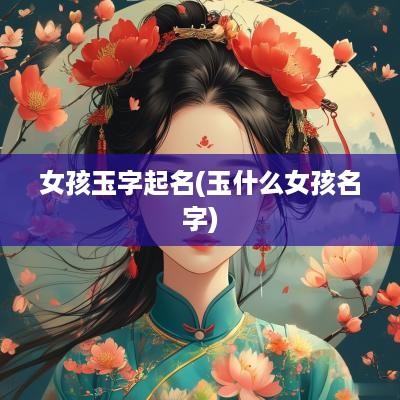 女孩玉字起名(玉什么女孩名字)