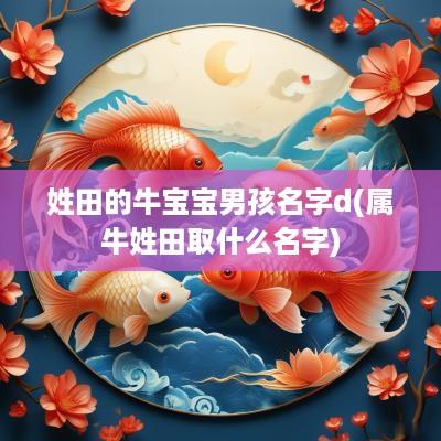 姓田的牛宝宝男孩名字d(属牛姓田取什么名字)