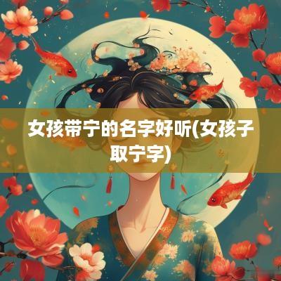 女孩带宁的名字好听(女孩子取宁字)