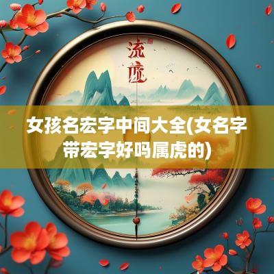 女孩名宏字中间大全(女名字带宏字好吗属虎的)