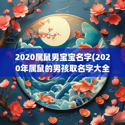 2025属鼠男宝宝名字(2025年属鼠的男孩取名字大全)
