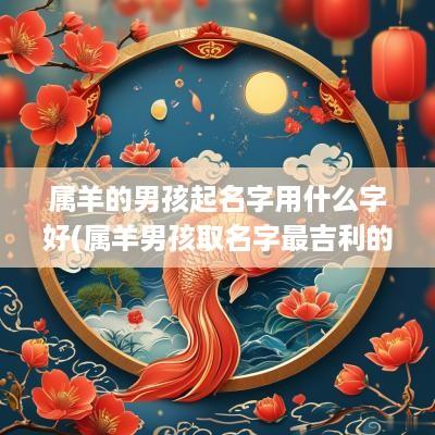 属羊的男孩起名字用什么字好(属羊男孩取名字最吉利的字)