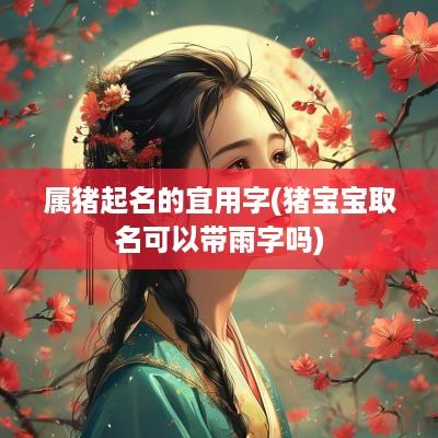 属猪起名的宜用字(猪宝宝取名可以带雨字吗)