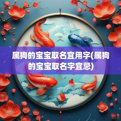 属狗的宝宝取名宜用字(属狗的宝宝取名字宜忌)