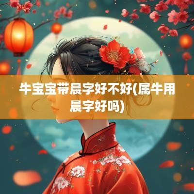 牛宝宝带晨字好不好(属牛用晨字好吗)