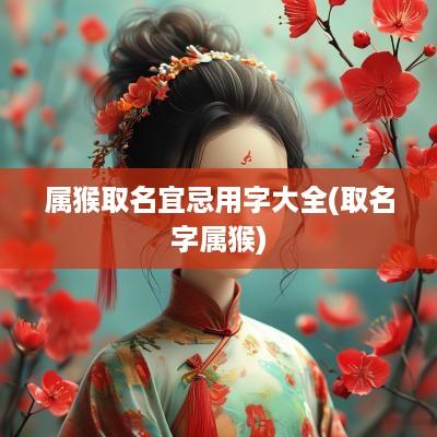 属猴取名宜忌用字大全(取名字属猴)