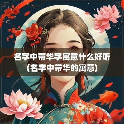 名字中带华字寓意什么好听(名字中带华的寓意)