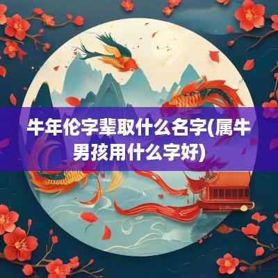 蛇年伦字辈取什么名字(属牛男孩用什么字好)