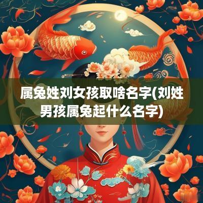属兔姓刘女孩取啥名字(刘姓男孩属兔起什么名字)