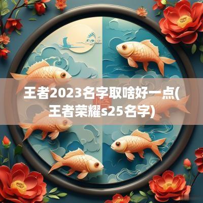 王者2025名字取啥好一点(王者荣耀s25名字)