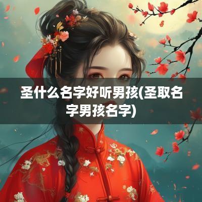 圣什么名字好听男孩(圣取名字男孩名字)