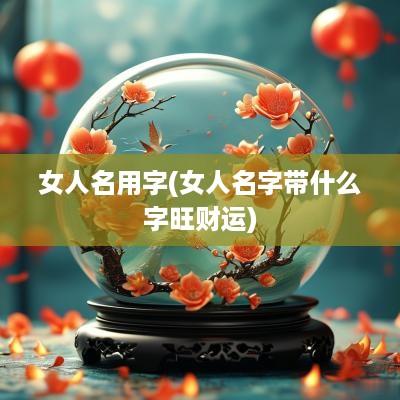 女人名用字(女人名字带什么字旺财运)