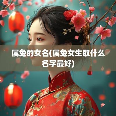属兔的女名(属兔女生取什么名字最好)