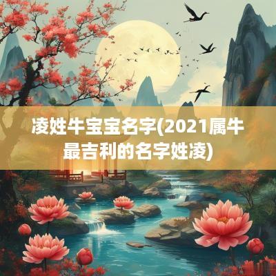凌姓牛宝宝名字(2025属牛最吉利的名字姓凌)