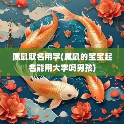 属鼠取名用字(属鼠的宝宝起名能用大字吗男孩)