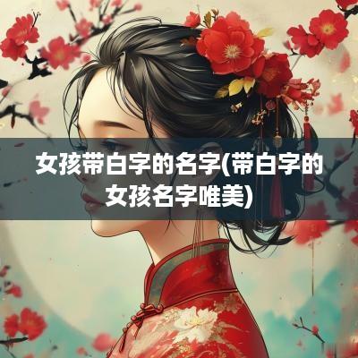女孩带白字的名字(带白字的女孩名字唯美)