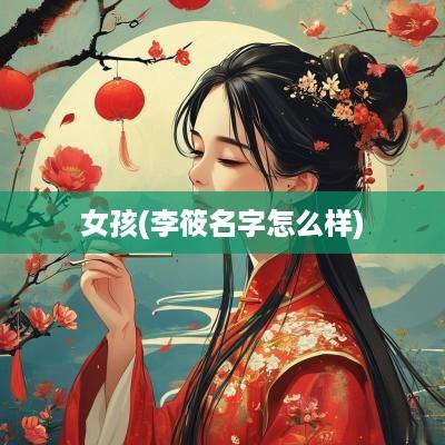 女孩(李筱名字怎么样)
