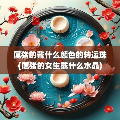属猪的戴什么颜色的转运珠(属猪的女生戴什么水晶)
