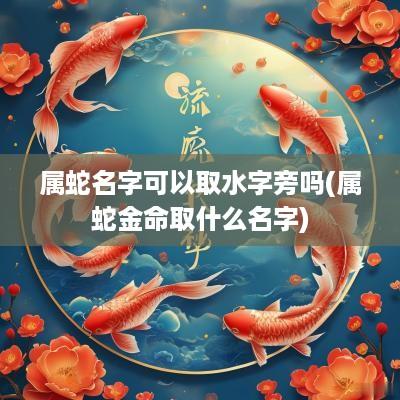 属蛇名字可以取水字旁吗(属蛇金命取什么名字)