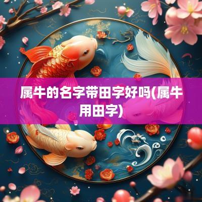 属牛的名字带田字好吗(属牛用田字)