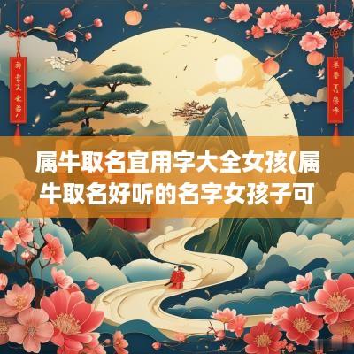 属牛取名宜用字大全女孩(属牛取名好听的名字女孩子可爱)