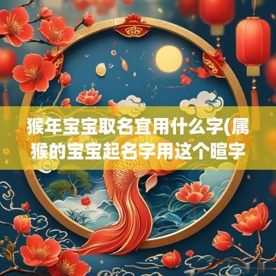 猴年宝宝取名宜用什么字(属猴的宝宝起名字用这个暄字好吗女孩)