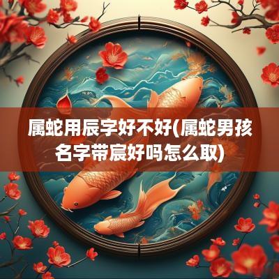 属蛇用辰字好不好(属蛇男孩名字带宸好吗怎么取)