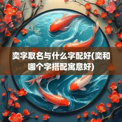 奕字取名与什么字配好(奕和哪个字搭配寓意好)