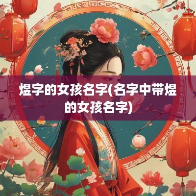 煜字的女孩名字(名字中带煜的女孩名字)