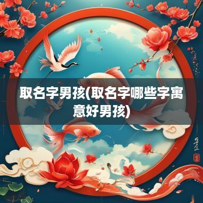 取名字男孩(取名字哪些字寓意好男孩)