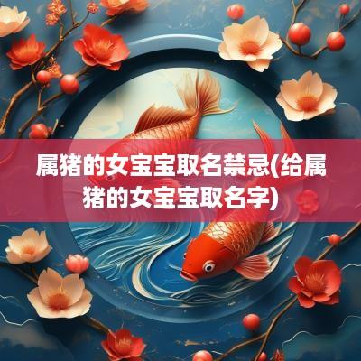 属猪的女宝宝取名禁忌(给属猪的女宝宝取名字)