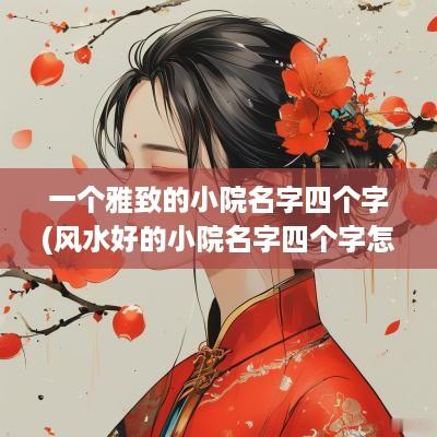 一个雅致的小院名字四个字(风水好的小院名字四个字怎么取)