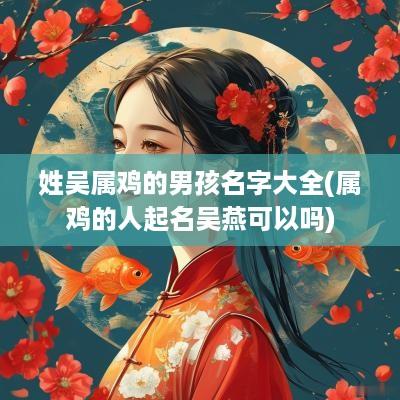姓吴属鸡的男孩名字大全(属鸡的人起名吴燕可以吗)