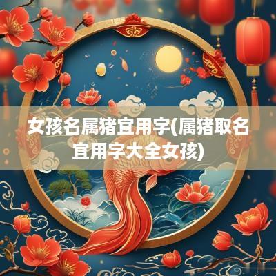 女孩名属猪宜用字(属猪取名宜用字大全女孩)