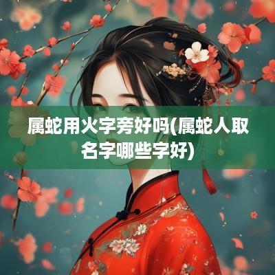 属蛇用火字旁好吗(属蛇人取名字哪些字好)
