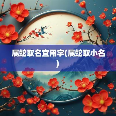 属蛇取名宜用字(属蛇取小名)