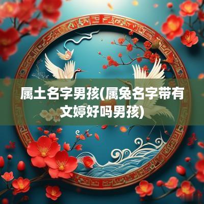 属土名字男孩(属兔名字带有文婷好吗男孩)