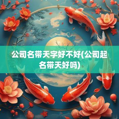 公司名带天字好不好(公司起名带天好吗)