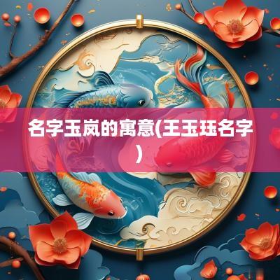 名字玉岚的寓意(王玉珏名字)