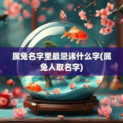 属兔名字里最忌讳什么字(属兔人取名字)