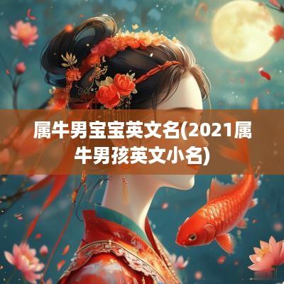 属牛男宝宝英文名(2025属牛男孩英文小名)