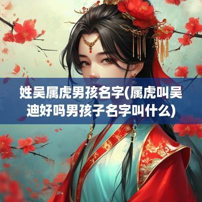 姓吴属虎男孩名字(属虎叫吴迪好吗男孩子名字叫什么)