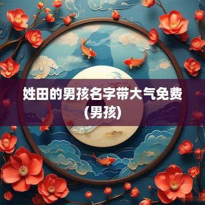 姓田的男孩名字带大气免费(男孩)