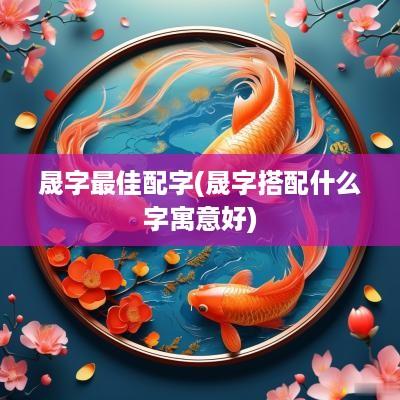 晟字最佳配字(晟字搭配什么字寓意好)