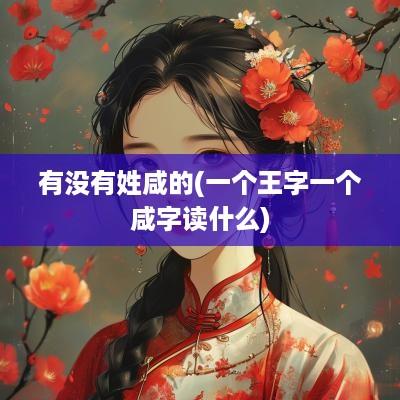 有没有姓咸的(一个王字一个咸字读什么)