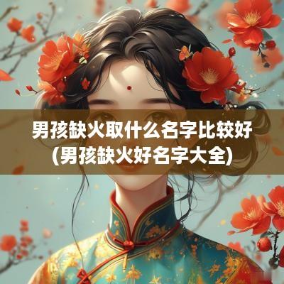 男孩缺火取什么名字比较好(男孩缺火好名字大全)